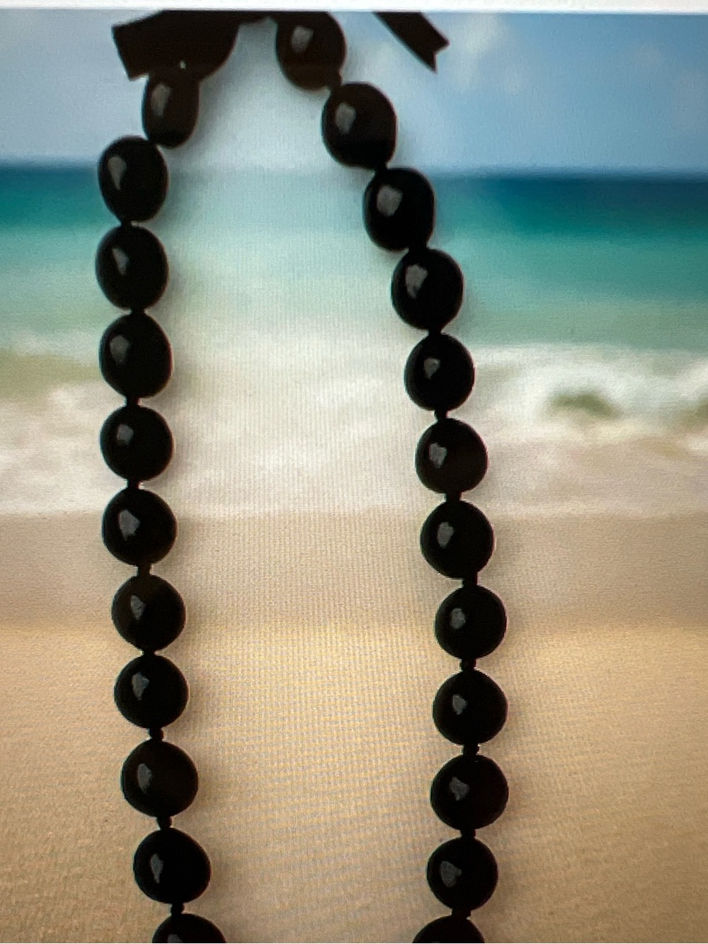 Classic Black Kuikui Beaded Necklace